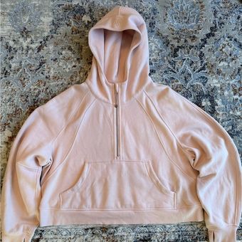 Lululemon scuba oversized half zip hoodie pale pink xl/xxl - $114