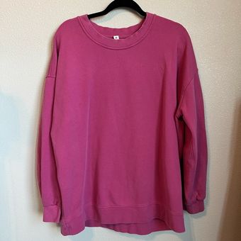 Lululemon Sweatshirt Size 12 Pink Perfectly Oversized Pullover