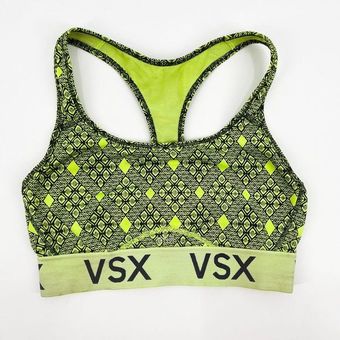 Victoria Sport Geometric Sports Bra VSX Victorias Secret Green