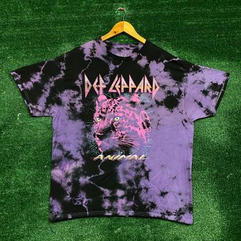 Plus Size Tie Dye Def Leppard License T-shirt