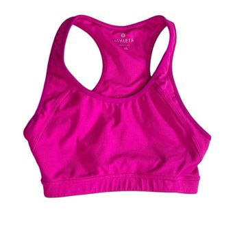 Athleta Hot Pink Cutout Back Strappy Sports Bra Activewear