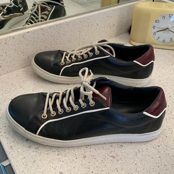 Tommy Hilfiger leather sneakers in navy