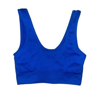 Aerie ocean blue seamless padless sports bra women's size XS - $14 - From  Spencer