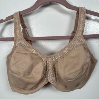 Bali 34DD Bra 3201 Underwire Beige Lace Adjustable Straps Polyester Size  undefined - $18 - From Anne