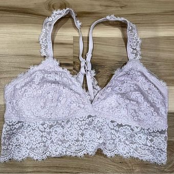 Aerie Purple Lace Unlined Bralette Women's Large - $19 - From Alyssa