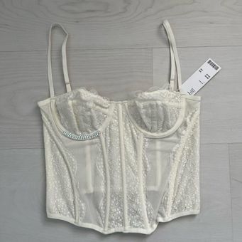 Urban Outfitters Out From Under Modern Love Corset White Size L