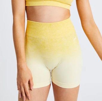 AYBL Pulse Ombré Seamless Shorts - Yellow