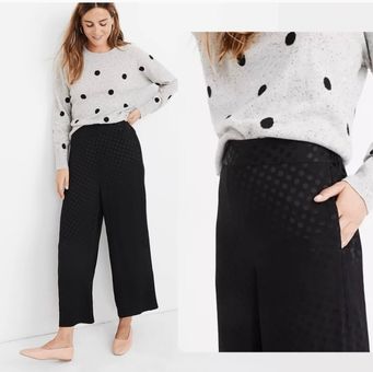 Madewell Drapey Jacquard Huston Pull-On Crop Pants