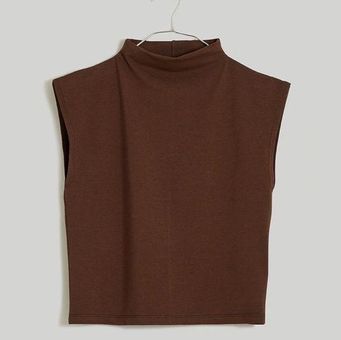 Funnelneck Cropped Muscle Tee