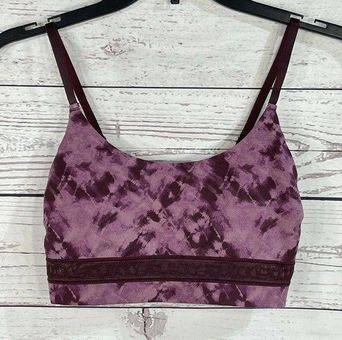 Lucky Brand Bralette Small Purple Tie-Dye Adjustable Spaghetti Straps  Stretch - $17 - From Lori