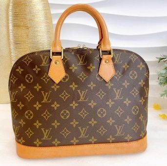 Louis Vuitton Brown, Pattern Print Monogram Alma PM