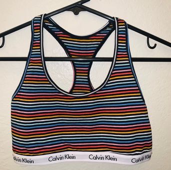 Rainbow Calvin Klein sports bra size M