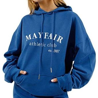 Mayfair Group The Athletic Club Cobalt Blue Hoodie Size undefined