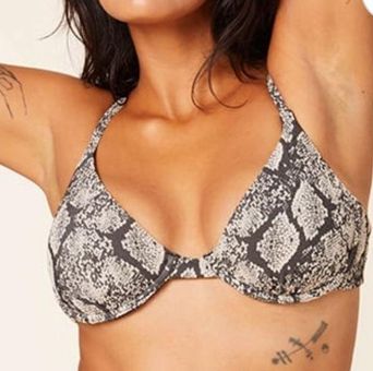 THE UPSIDE Snake Skin Andie Bra in Snake Skin