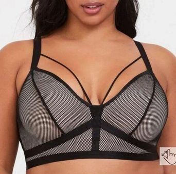 Plus Size - Black Strappy Lace Bralette - Torrid