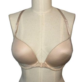 Victoria's Secret Very Sexy Push Up Racerback Lace Front Close Bra 32DD Tan  Size undefined - $20 - From Alia