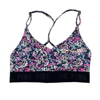 PINK - Victoria's Secret Victoria's Secret PINK Sport Ultimate Lightly Lined  Floral Print Sports Bra - S - $10 - From Megan