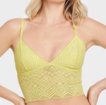 Lounge Auden Bralette Yellow Xsmall XS Lace Bra Women Lingerie