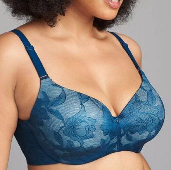 Lightly Lined Balconette Bra With Lace