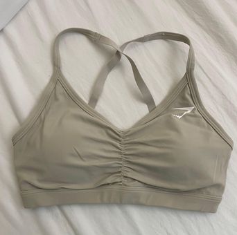 Gymshark Ruched Sports Bra - White