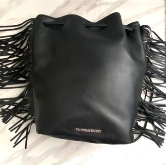 Vegan leather backpack VICTORIA'S SECRET Black in Vegan leather
