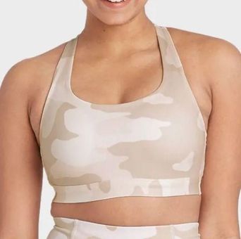 Target All In Motion Neutral Camo Razorback Sports Bra Size Medium - $6 -  From Ashley