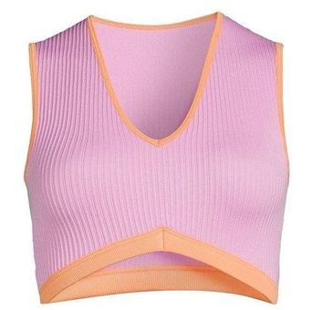 No Boundaries Juniors' Seamless V-Neck Bralette 