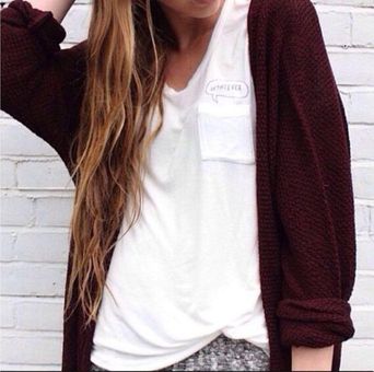 Brandy Melville Caroline Open Front Wool Cardigan Size undefined - $14 -  From Peggy