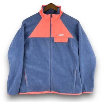 Columbia Sportswear Women's Size Small Blue and Coral Full Zipper Fleece  Jacket - $35 - From Emma