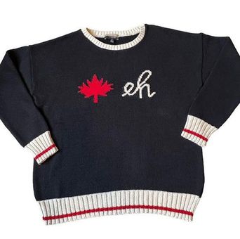 PARKHURST Canada Eh Knit Sweater Size L - $47 - From Second