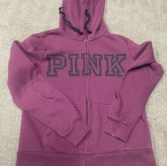 Sherpa lined full-zip hoodie - Pink. Colour: pink. Size: m