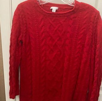 J.Jill chenille sweater - size Large - red