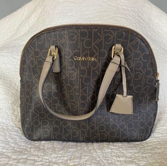 Calvin Klein Satchel/Purse Brown - $50 (37% Off Retail) - From stella