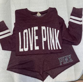 Victoria's Secret PINK Maroon Matching Set Red Size M - $27 - From  MaryFrances