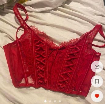 victoria's secret red corset