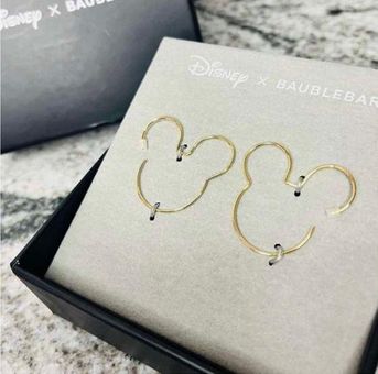 Baublebar Mickey Mouse Outline 18K Gold Plated Sterling Silver Ring - Gold - Gold