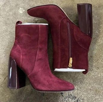 Vince Camuto New Enverna Heeled Bootie Burgundy Size 7.5 - $65 - From  Tiffany