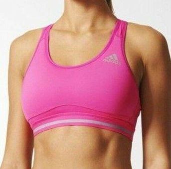 Adidas TF Climachill Pink Striped Band Sports Bra Women's Size Small S -  $15 - From Taylor