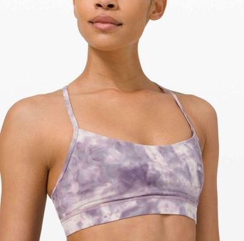 Lululemon Flow Y Bra Nulu *Light Support, B/C Cup Diamond Dye Pink Bliss  Graphite Purple Size M - $35 (16% Off Retail) - From Sherry