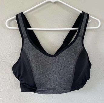 LIVI Active Gray and Black Adjustable Sports Bra (Size 40C) - $20