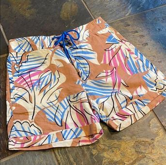 j crew linen drawstring shorts