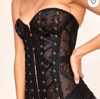 Adore Me Axelle Corset Black Size L - $25 (50% Off Retail) New With Tags -  From Melissa