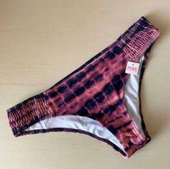 Victoria's Secret NWT PINK purple and pink tie dye cheeky low rise bikini  bottom Size M - $18 (48% Off Retail) New With Tags - From roya