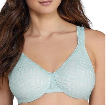 Olga Womens Sheer Leaves Mint Green Minimizer Bra Style 35519 Size  undefined - $17 - From Kim