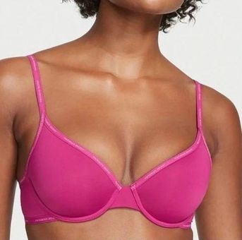 Magenta Bra with Victoria's Secret Logo - Size 38DD/E85