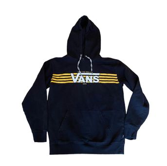 Vans yellow clearance checkerboard hoodie