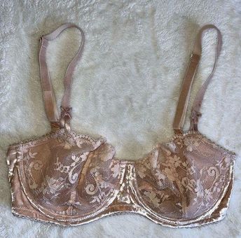 Victoria's Secret Dream Angels Wicked Velvet Unlined Demi Bra Pink Size  undefined - $20 - From Emily