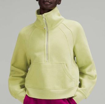 Lululemon Scuba Oversized Funnel Neck Half Zip jacket Wasabi size M/L NWT  Yellow Size M - $139 New With Tags - From MyArt