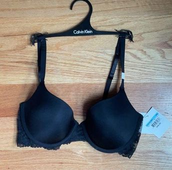 Calvin Klein Black Bra with Lace Back Bra in Size 34C - $27 New