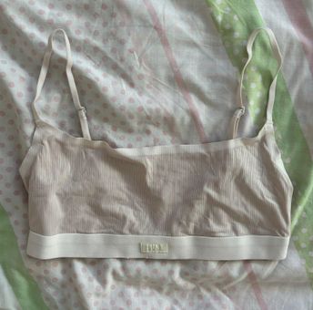 SKIMS Cotton Rib Scoop Bralette White Size XS - $23 (36% Off